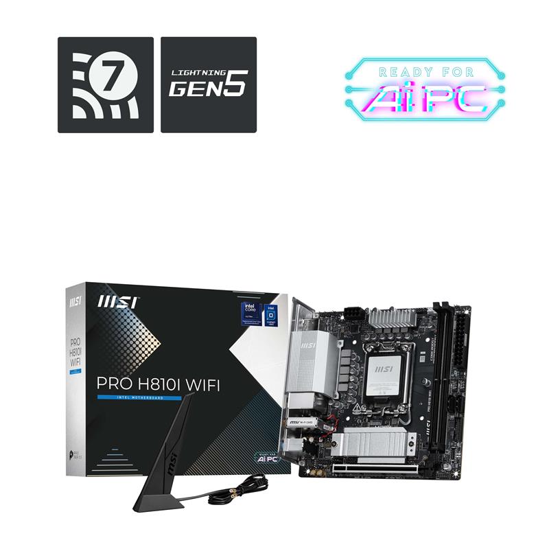 MSI PRO H810I WIFI, Support Intel®CoreTM Ultra Processors Motherboard