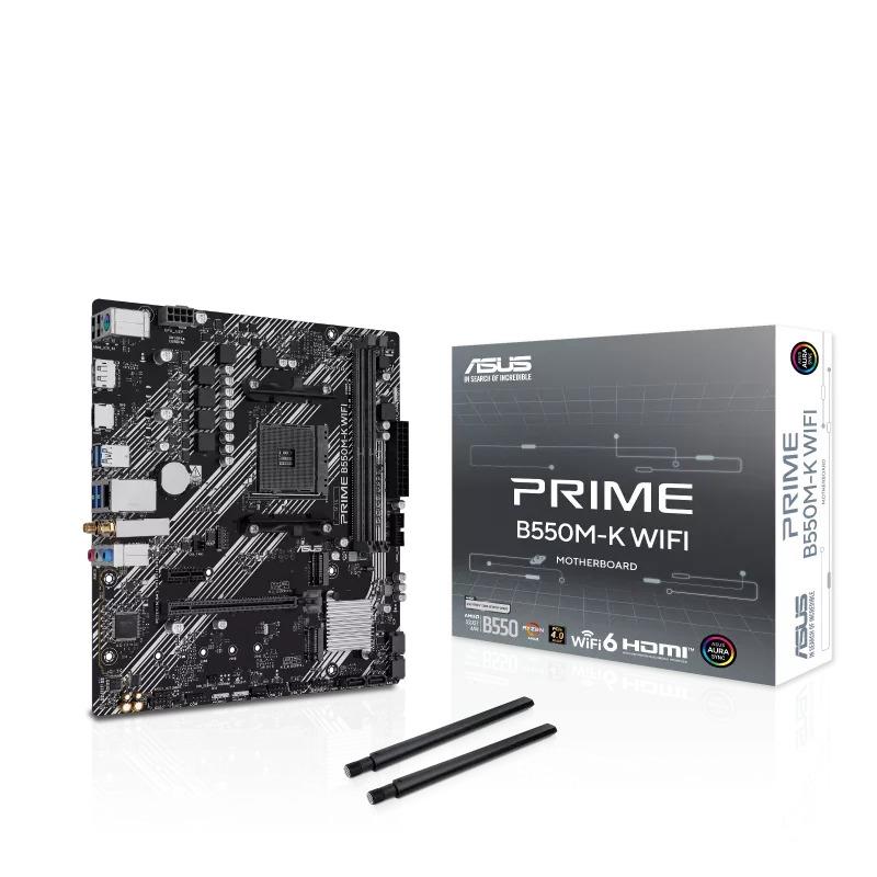 ASUS PRIME B550M-K WIFI AMD AM4 Micro ATX Motherboard