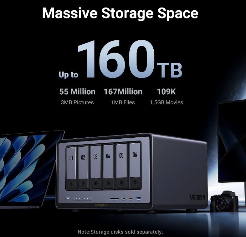 UGREEN DXP6800 Pro 6-Bay NAS (Diskless) - Canada Computers