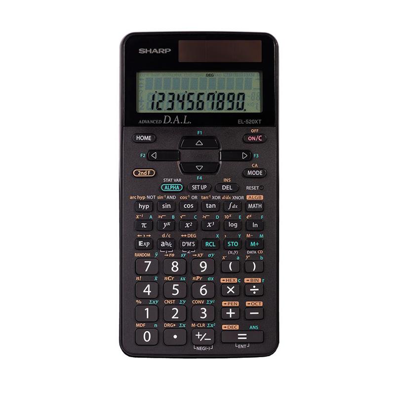 Calculatrice scientifique SHARP EL520XTBBK 420 fonctions scientifiques