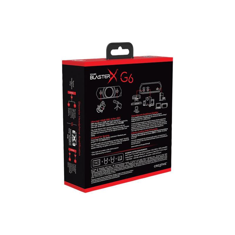 Creative Sound BlasterX G6, 7.1 HD External Console Gaming DAC Amp