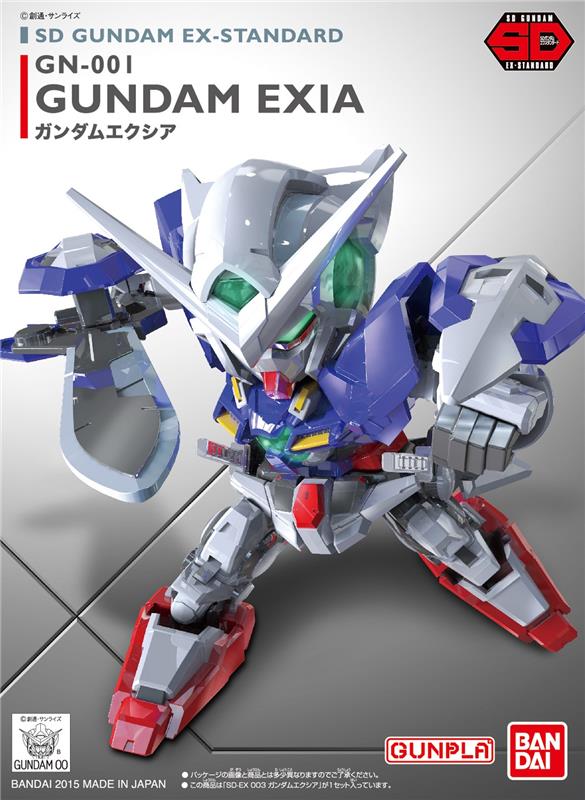 BANDAI SD Gundam EX-Standard #03 Gundam Exia "Gundam 00" Kit de modélisation