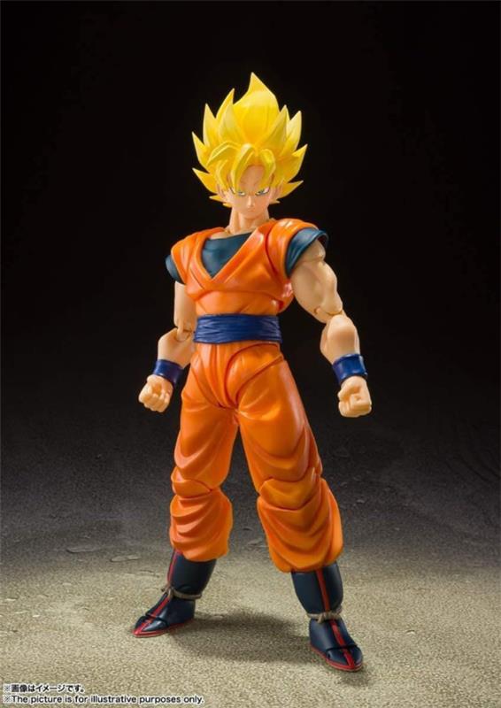 BANDAI Spirits S.H.Figuarts Super Saiyan Full Power Son Goku "Dragon Ball Z" Figurine (SHF Figuarts)
