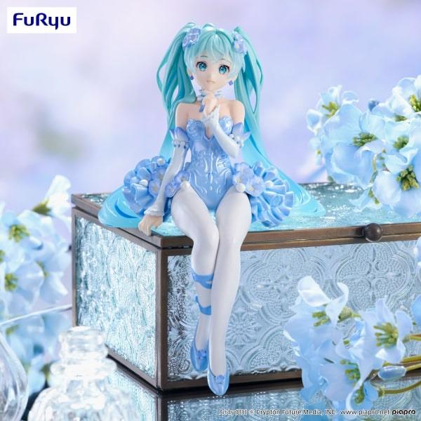 FuRyu Hatsune Miku Noodle Stopper Figure -Flower Fairy Nemophila Pail