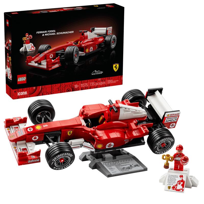 LEGO Icons Ferrari F2004 & Michael Schumacher Model Car 11375
