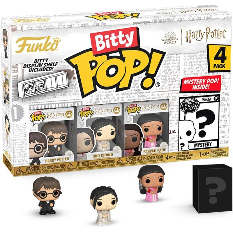 Funko Mystery Bitty POP! 4-Pack: Harry Potter and the Goblet of Fire Harry Potter (Styles May Vary)