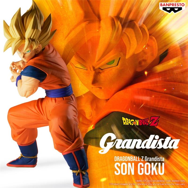 BANDAI Banpresto Dragon Ball Z Super Saiyan Son Goku Grandista Statue