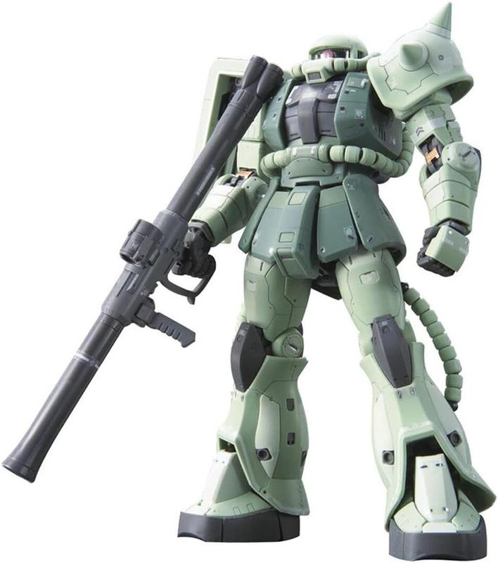 BANDAI Spirits Hobby RG 1/144 #04 MS-06F Zaku II "Mobile Suit Gundam" Kit de modélisation