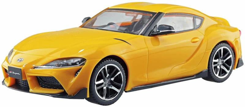 Aoshima 1/32 SNAP KIT #10-D Toyota GR Supra (Lightning Yellow) Model Kit | No Glue Needed | Snap by Hand