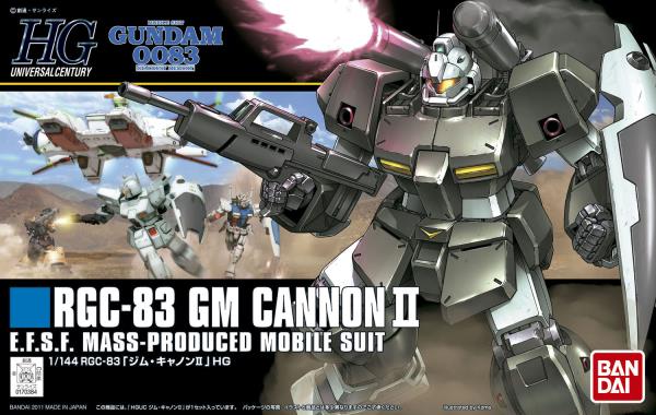 BANDAI Hobby HGUC 1/144 #125 GM Cannon II  " Gundam 0083 " Kit de modélisation