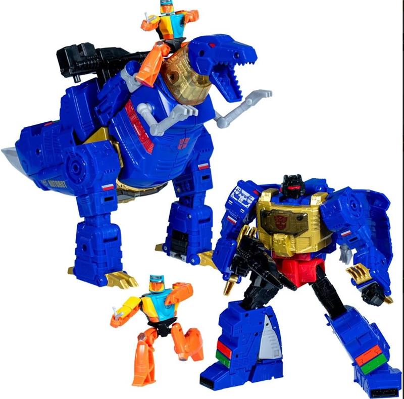 Hasbro Transformers Studio Series Leader Class Transformers: Age of the Primes Leader G2 Universe Grimlock and Autobot Wheelie