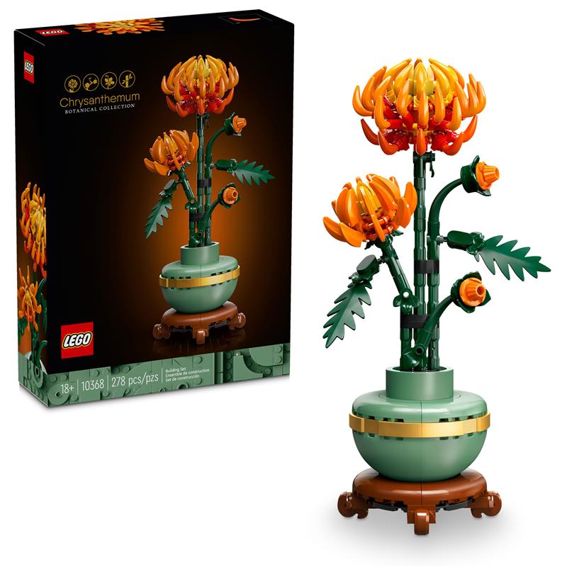 LEGO Icons Ensemble de construction de décoration de fleurs de chrysan
