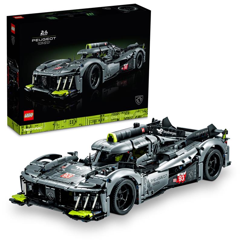 LEGO Technic PEUGEOT 9X8 Hypercar hybride des 24 heures du Mans 42156