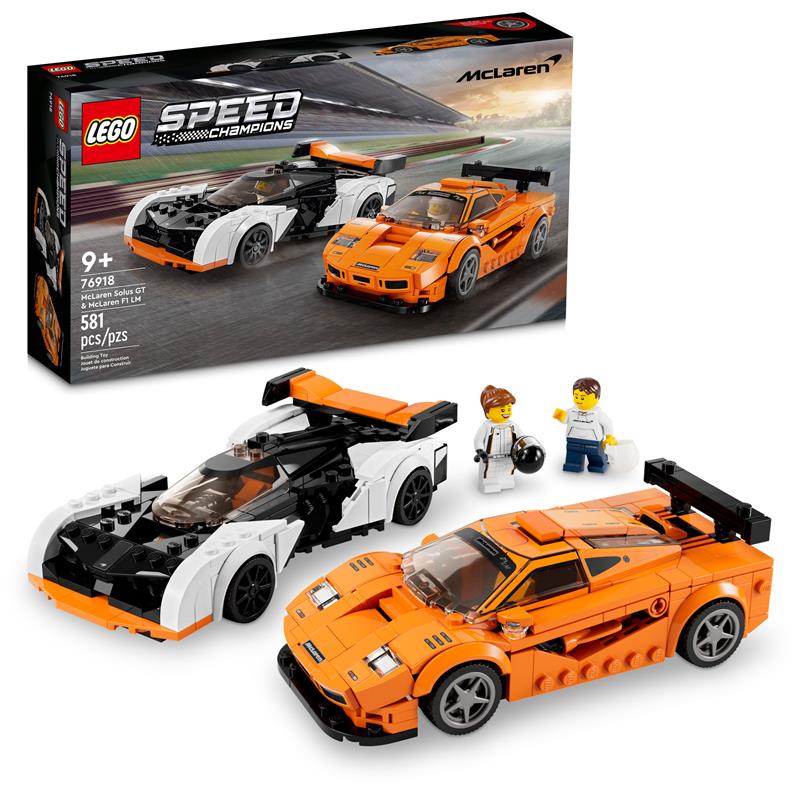 LEGO Speed Champions McLaren Solus GT et McLaren F1 LM 76918 Ensemble