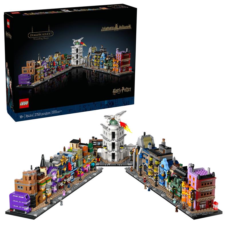 LEGO Harry Potter Les boutiques magiques du Chemin de Traverse, Ensem