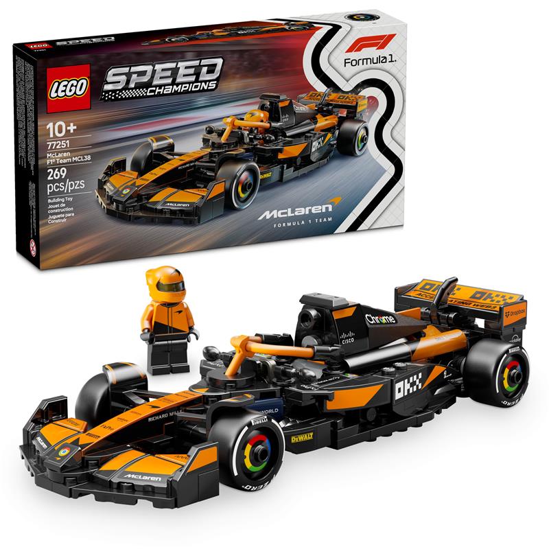 LEGO Speed Champions Voiture de course McLaren F1 Team MCL38, Ensemble
