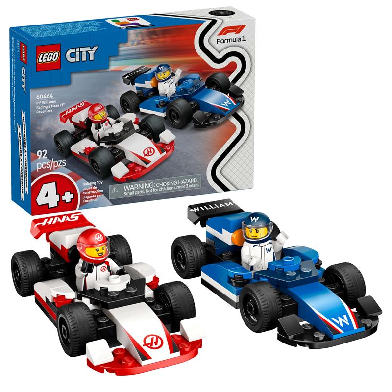 LEGO City Les voitures de course de F1 Williams Racing et Haas F1 , en