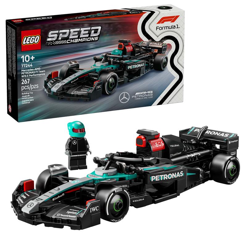 LEGO Speed Champions Voiture de course Mercedes-AMG F1 W15, Jouet de v