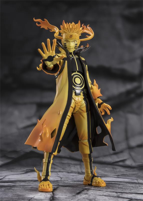 BANDAI Tamashii S.H.Figuarts NARUTO UZUMAKI [Kurama Link Mode] -Courageous Strength That Binds- "Naruto -Shippuuden", Action...