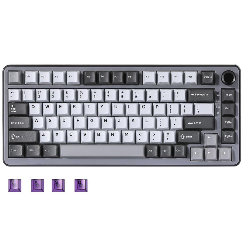 Yunzii B75 PRO Tri-Mode Dark Grey 75% Knob Mechanical Keyboard
