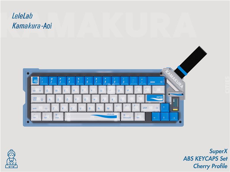 LeleLab Kamakura Aoi Keycaps Set