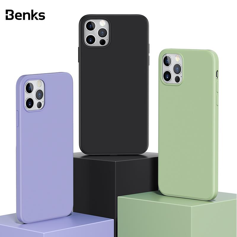 Benks Peinture TPU - Étui pour iPhone 12 Pro de 6,1 po - Noir