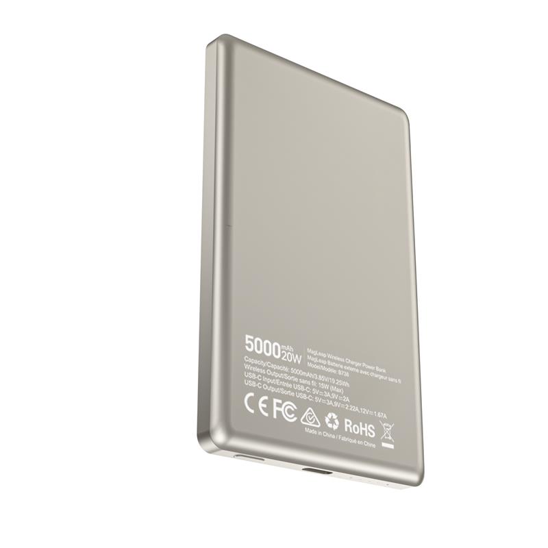 5000mAh PD 20W USB-C Portable Slim Wireless Magnetic Power Bank