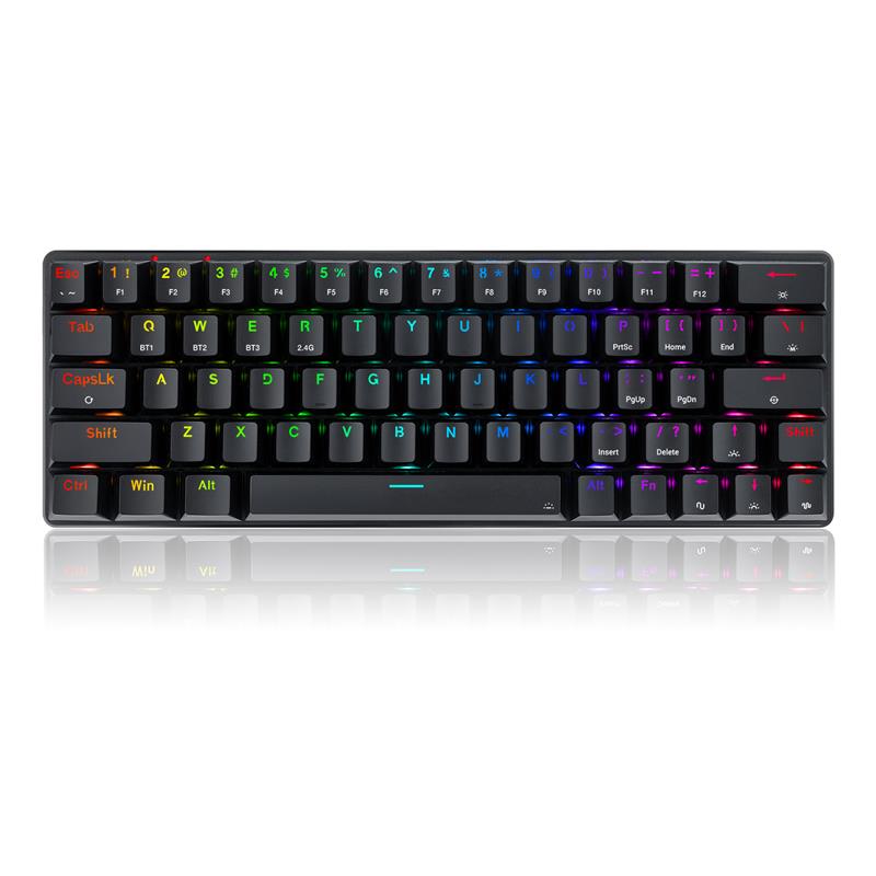 Redragon Jax Pro (K613P) Bluetooth, 2.4G,Wired connection Blue Switch Mechanical Gaming Keyboard durable key 63 key portable de