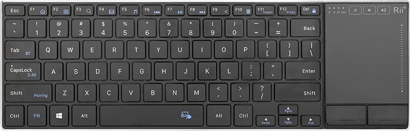 Rii K22BT Wireless Scissor Switch Keyboard with Built-in Touchpad