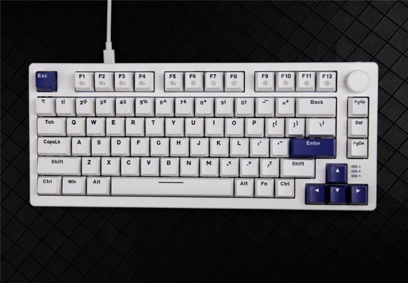 DAREU EK75-W Wired Rainbow Backlight Mechanical Keyboard