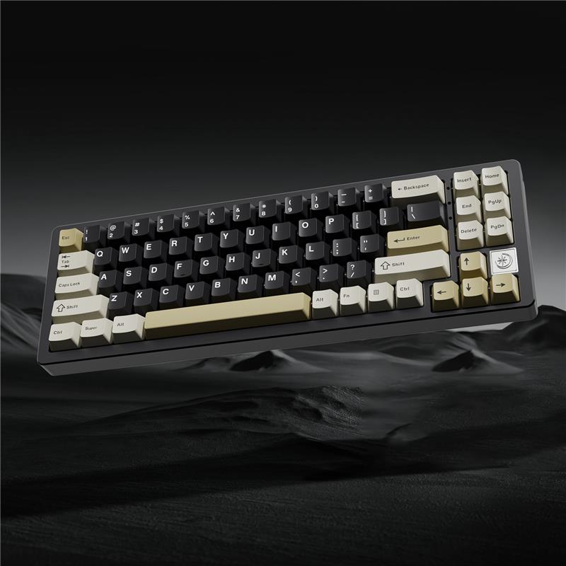 Yunzii AL71 Tri-mode Aluminum RGB Gaming Keyboard Black Colour