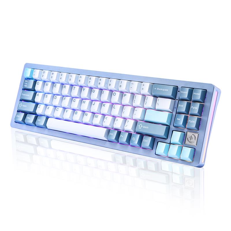 Yunzii AL71 Tri-mode Aluminum RGB Gaming Keyboard Blue Colour