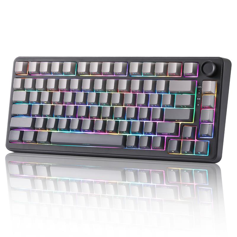 Yunzii B75 Wired RGB Black Gaming Keyboard Pre-lubed Tactile Switch(Open Box)