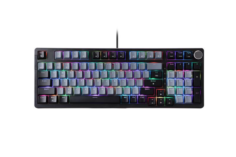 iCAN 104 Key RGB Wired Mechanical Keyboard, Gasket Structure