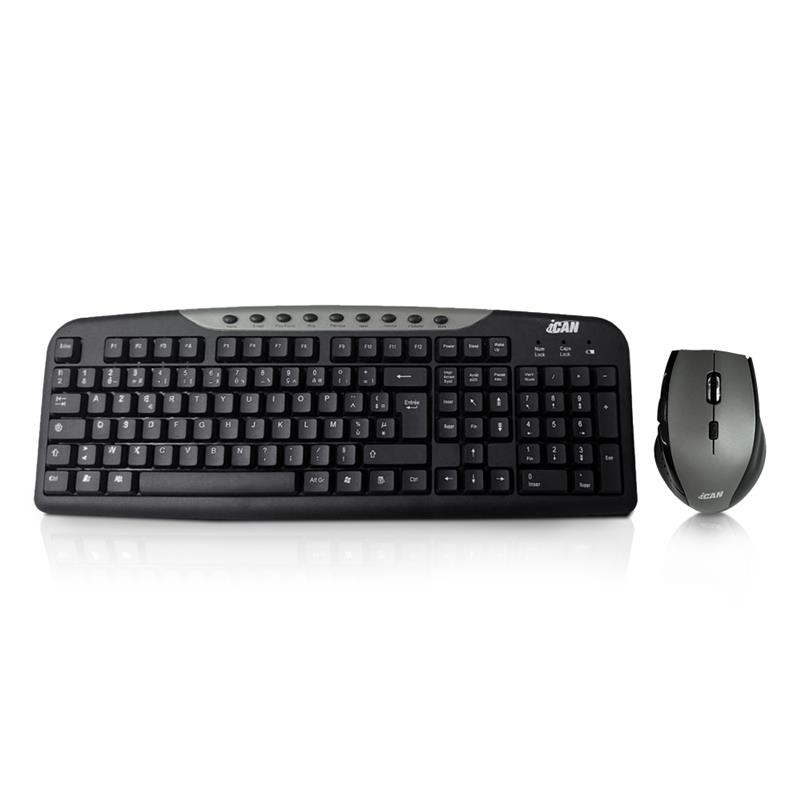 Ensemble clavier et souris sans fil iCAN CWK-698(Open Box)