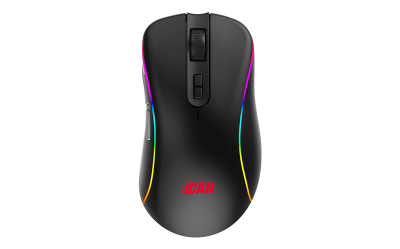 iCAN G20 Black Tri-Mode Wireless Gaming Mouse, 7200 DPI