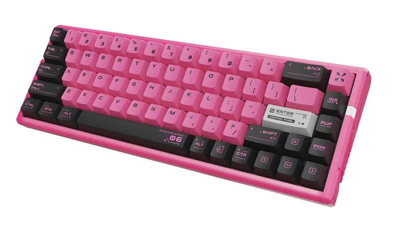 キーボード ATK GEAR RS6 Ultra Sakura Warrior ATK Игровая клавиатура проводная RS6 Ultra, Gateron Jade Gaming