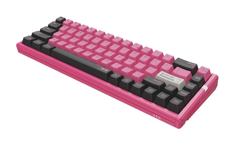 ATK RS6 Ultra Sakura Warrior Wired Magnetic HE Keyboard, Powder