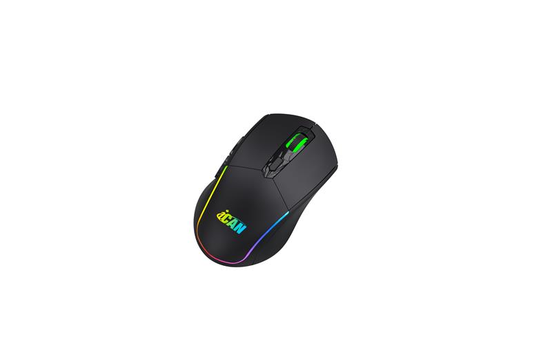 iCAN WM1144 2.4G Black Wireless Gaming Mouse w/ LED Backlit