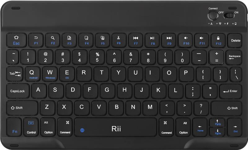 Rii RK302 Bluetooth Keyboard, Ultra-Slim Wireless Keyboard