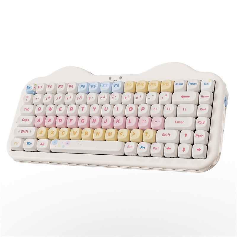 YUNZII C75 75% Wireless Mechanical Keyboard, Hot Swap Creamy Keyboard