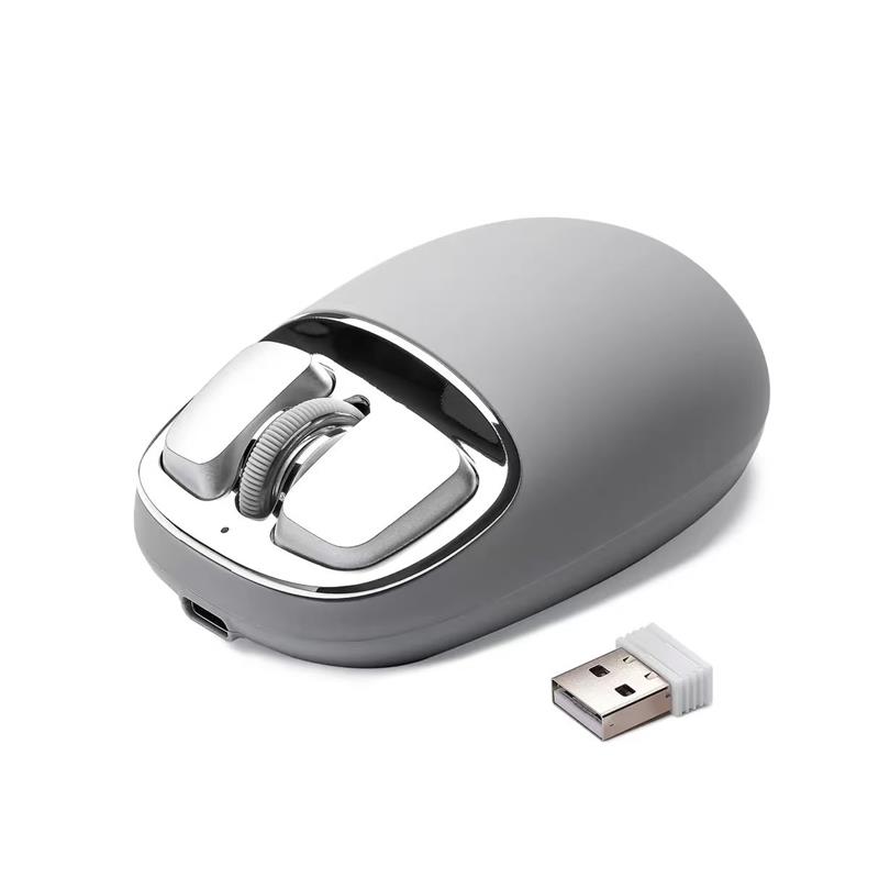 YUNZII C1 gris Silicone Tri-Mode sans fil Custom Mouse