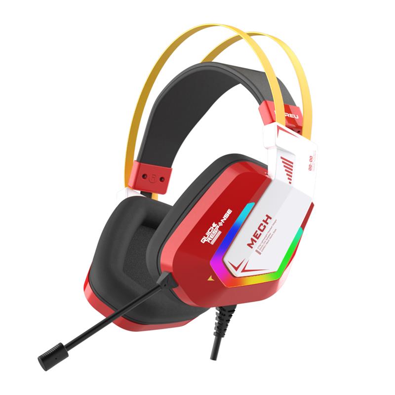 Dareu EH732 Red Wired Gaming Headset, 7.1 Virtual Surround Sound