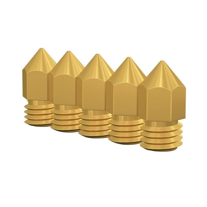 0.4mm Nozzle Kit, Nozzle_D6×d0.4×H13_brass_5PCS