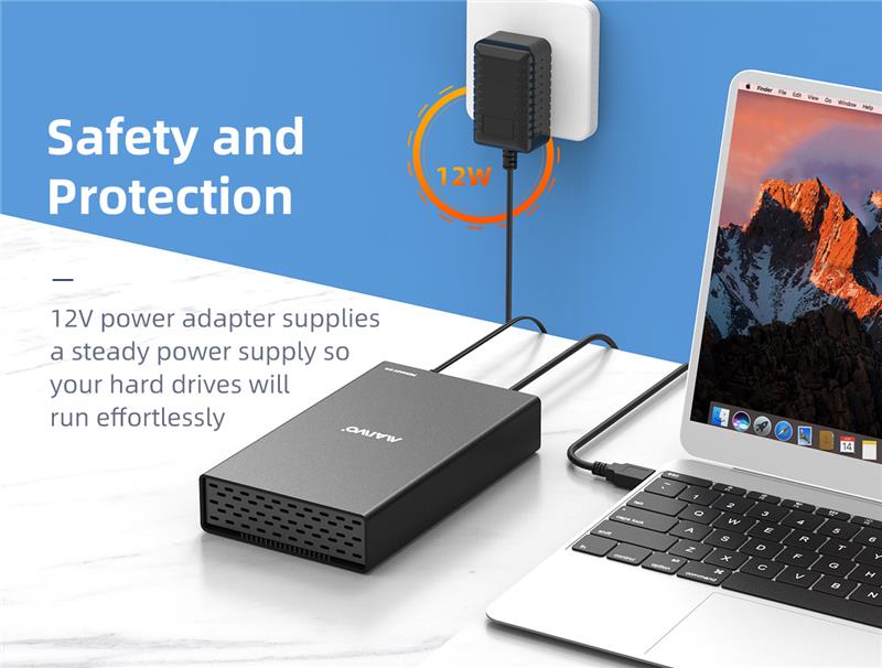 Maiwo K3527C  2.5"/3.5" SATA HDD and SSD Enclosure