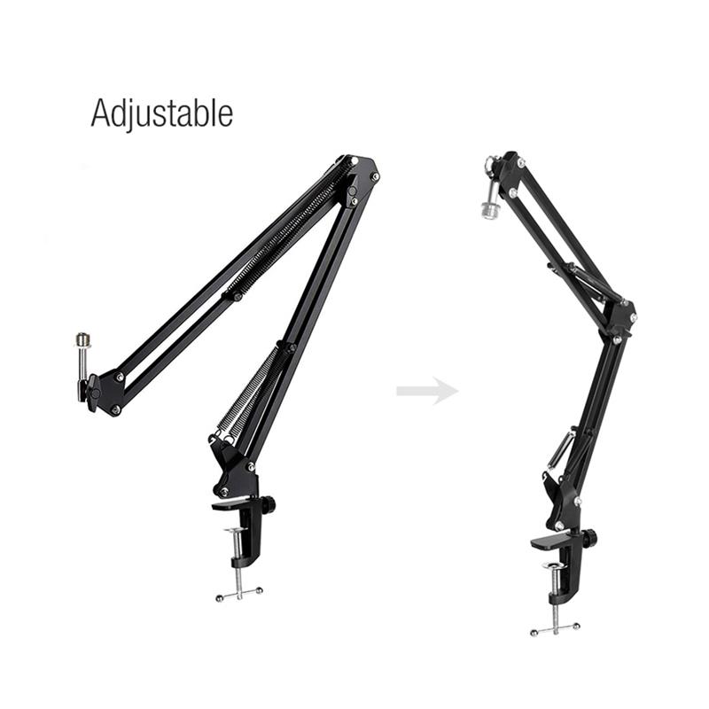 Support de microphone de bureau à pince iCAN