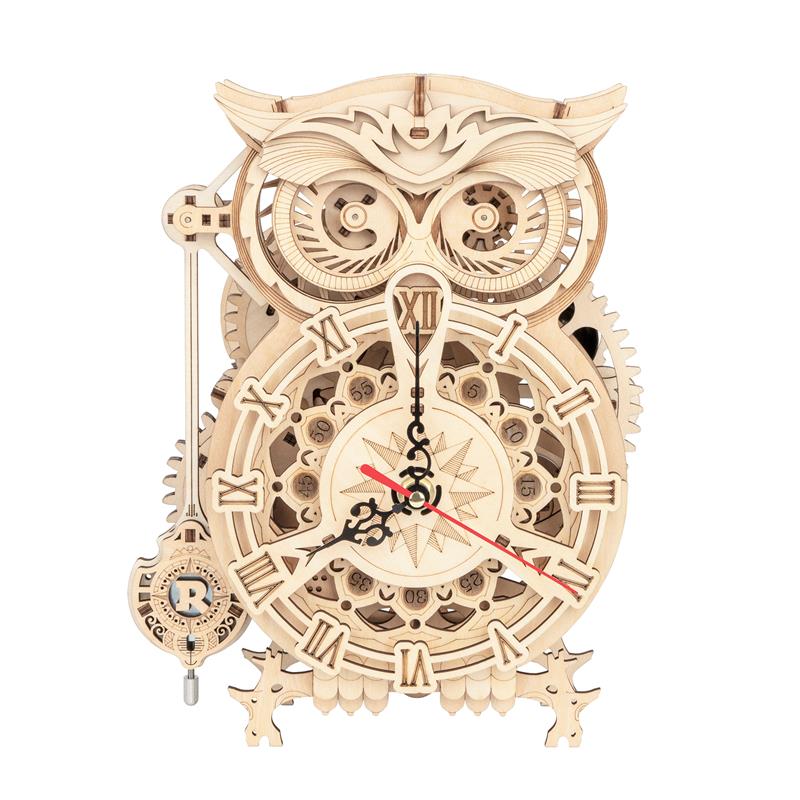 ROKR Owl Clock (LK503) [161 pièces - Difficulté : Niveau 4] Puzzle 3D