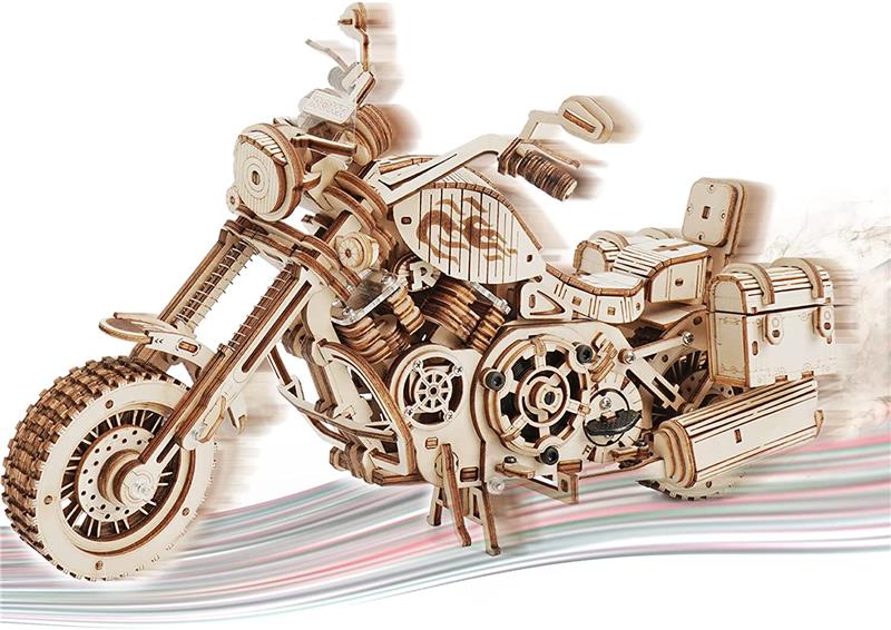 ROKR LK504 Cruiser Motorcycle 3D Wooden Puzzle
