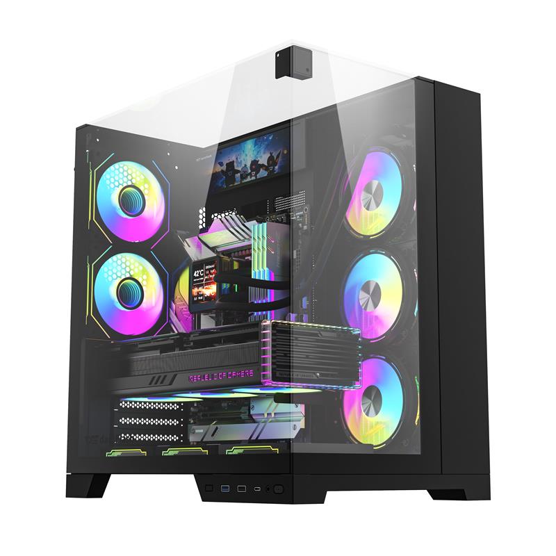 DarkFlash TH285 PLUS BLACK(WITH ８ fans+SCREEN)