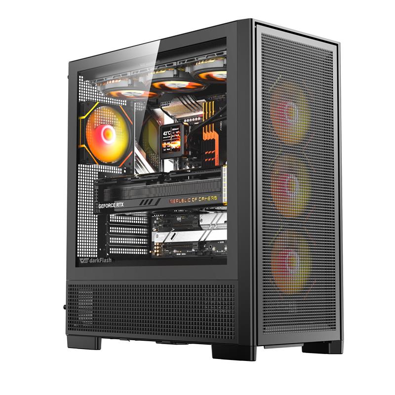 DarkFlash AIR Nova E-ATX PC Case, noir